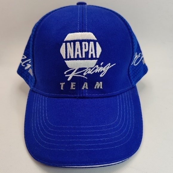2019 TEAM NAPA RACING, NASCAR CUP & WEST OULTLAWS, INDYCAR NHRA Cap Blue & White - Picture 2 of 12